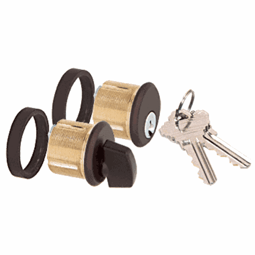 CRL AMR205CTDU Dark Bronze AMR Keyed Cylinder with Thumbturn