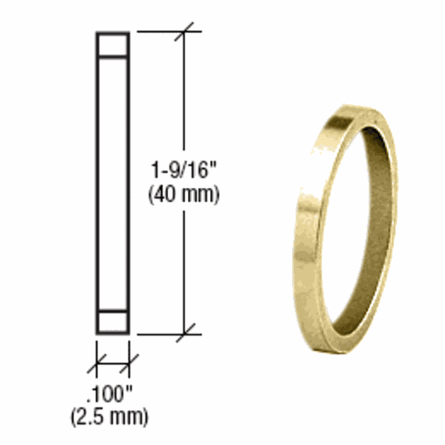 CRL DRA100PB Polished Brass .100