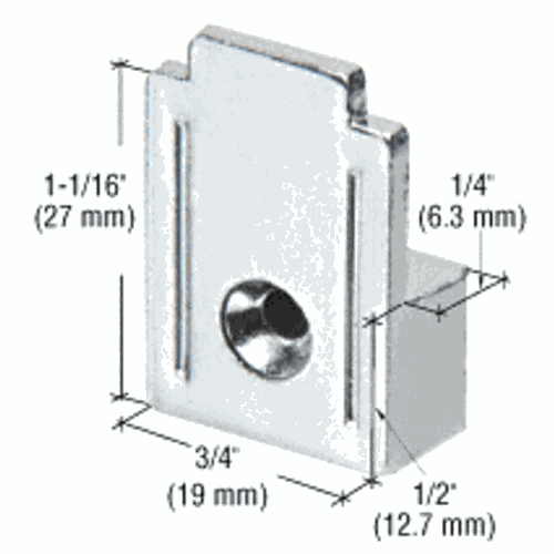CRL KV266 Polished Chrome 3/4