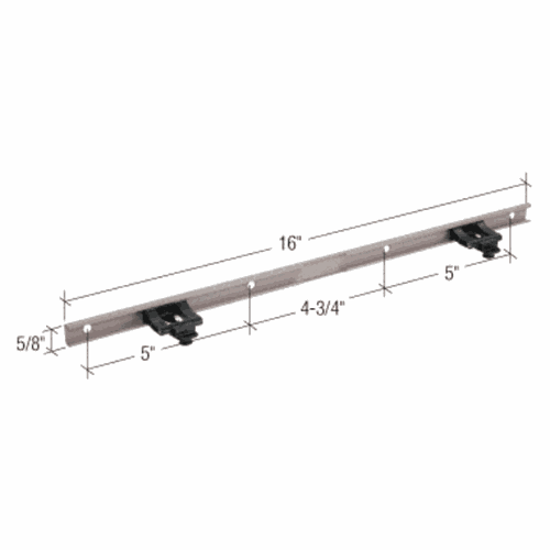 CRL EP27043 Truth Steel Awning Operator Track with Dual Slider Guides