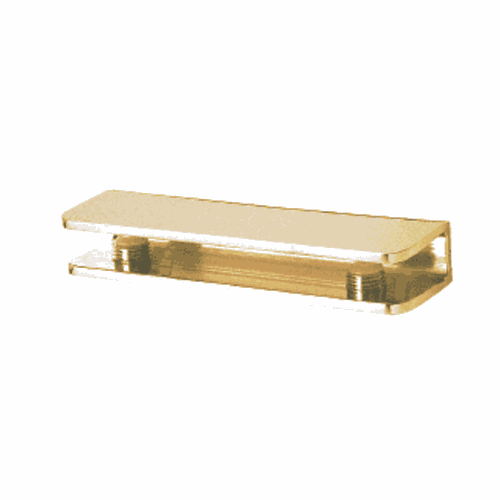 CRL FA11SB Satin Brass Rectangular Shower Shelf Clamp