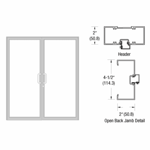 CRL 0Z7251172 U.S. Aluminum Clear Anodized 76