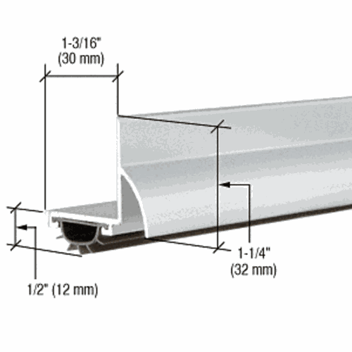 CRL 18VRA36 Aluminum L-Shape Door Bottom, 35-3/4