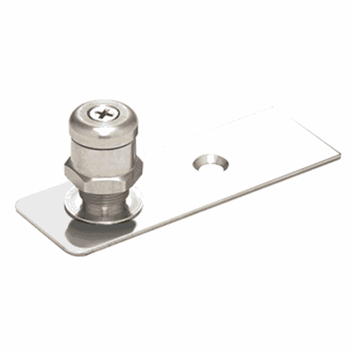 CRL 1NT407PS Polished Stainless Adjustable Free-Swing Pivot, Floor Mounted