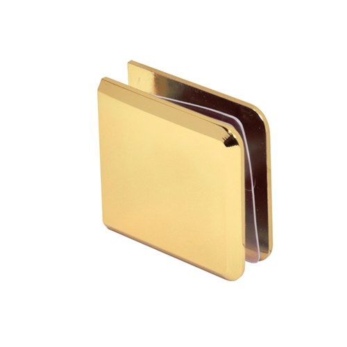 CRL BCU4BR Brass Beveled Heavy-Duty Wall Mount Glass Clamp
