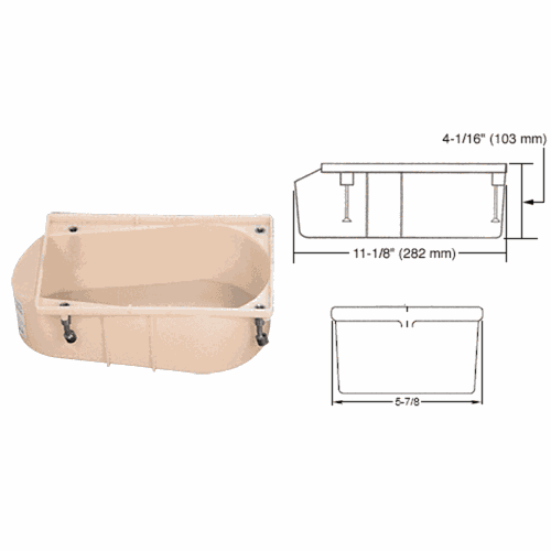 CRL 253000 Rixson Model 27/28 Floor Closer Cement Case Instructions