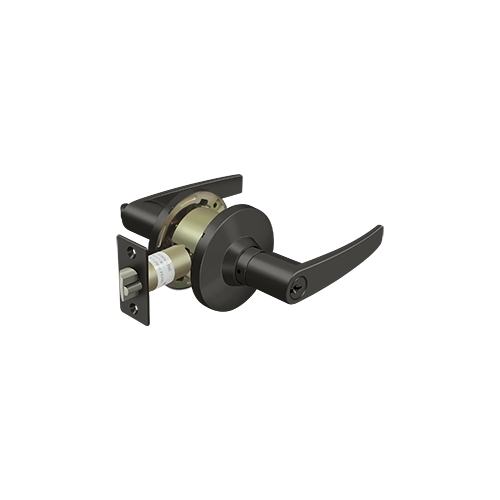 Deltana CL700EL-10B Standard Commercial Lock Grade 2, Entry with Straight Lever, Oil Rubbed Bronze Finish