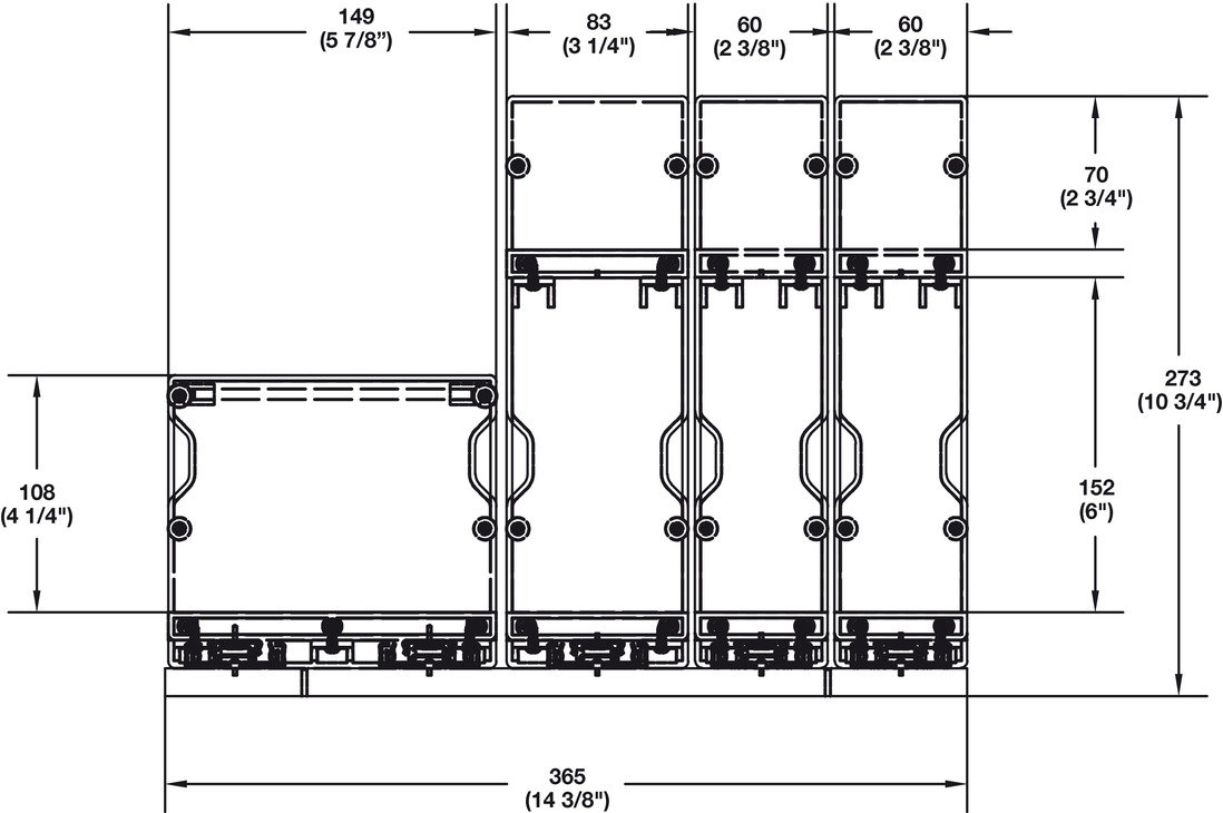 Hafele 545.06.101 Pull Out Spice Rack thebuilderssupply