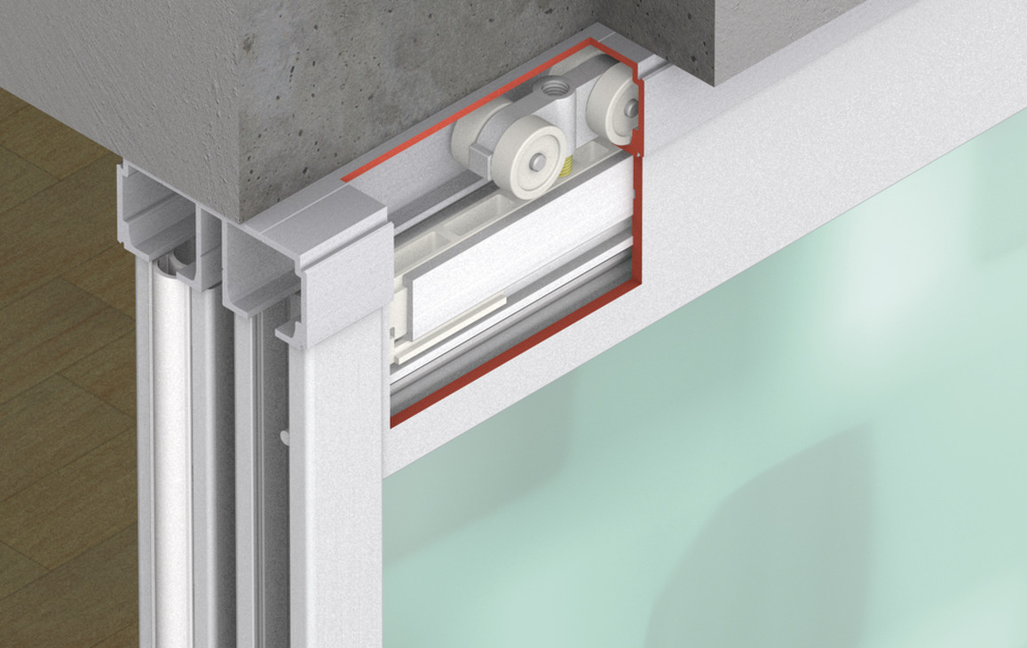 Hafele 941.00.001 Hawa Divido 100 GRM Sliding Door Hardware