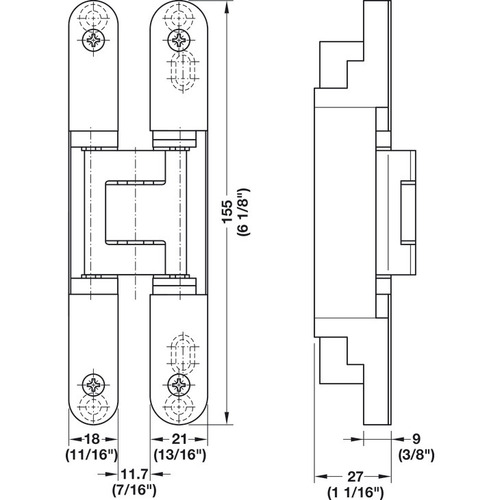 Hafele 924.18.910 TECTUS TE 240 3D Concealed Hinge