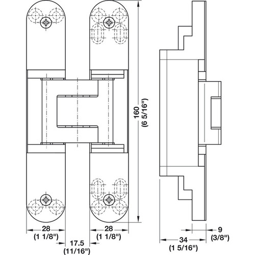 Hafele 924.17.152 TECTUS TE 340 3D Concealed Hinge