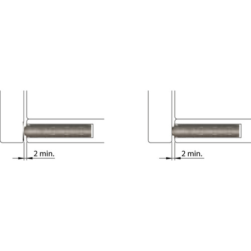 Hafele 356.12.717 K Push Tech Concealed Long Latch