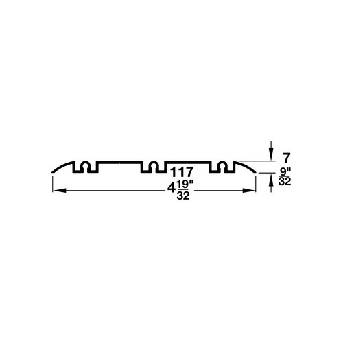 Hafele 403.36.610 Triple Running Track, Bottom Glue Fixing
