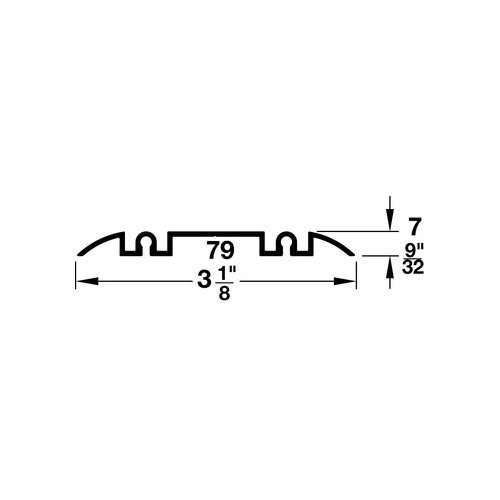 Hafele 403.36.609 Double Running Track, Bottom Glue Fixing