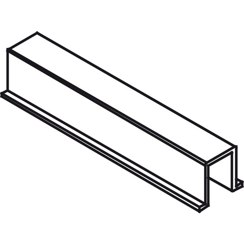 Hafele 403.58.126 Silent Aluflex 80 Fixed Panel Adjusting Profile (Door)