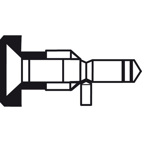 Hafele 909.03.902 One-Sided Mounting Set with Decorative Rose for Pull Handles