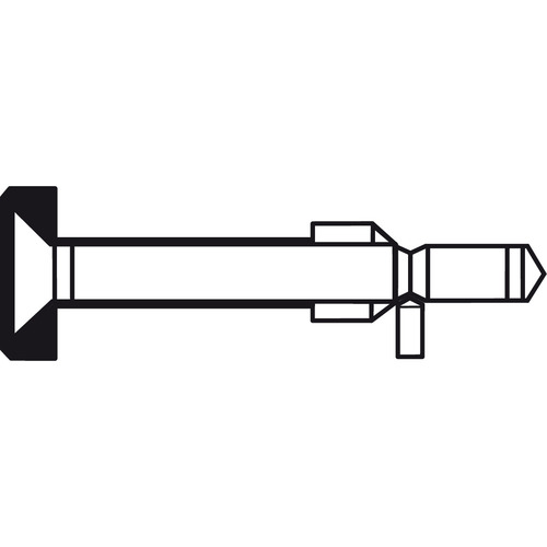 Hafele 909.03.879 One-Sided Mounting Set with Decorative Rose for Pull Handles