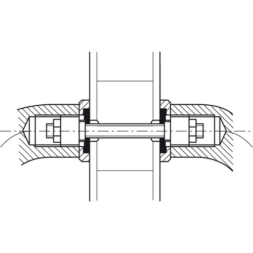 Hafele 909.02.361 Back-to-Back Fastener for Wood Thickness 1-3/8