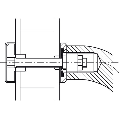 Hafele 909.02.421 One-Sided Fastener for Wood Thickness 1-3/8