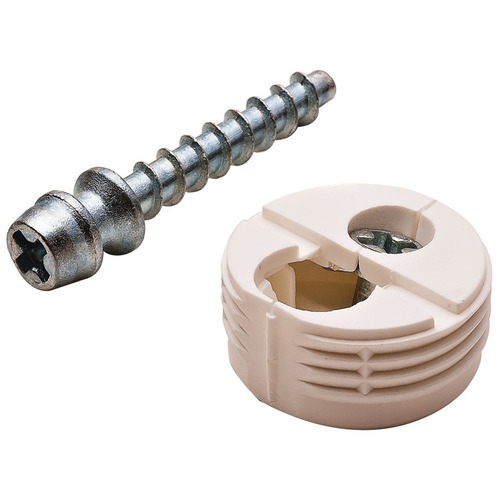 Hafele 261.95.700 DC-25 Dowel/Cam Connector with Zinc Alloy Bolt