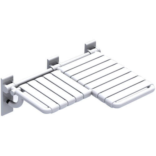 Hafele 980.20.399 L-Shaped Folding Shower Seat, 724mm Width