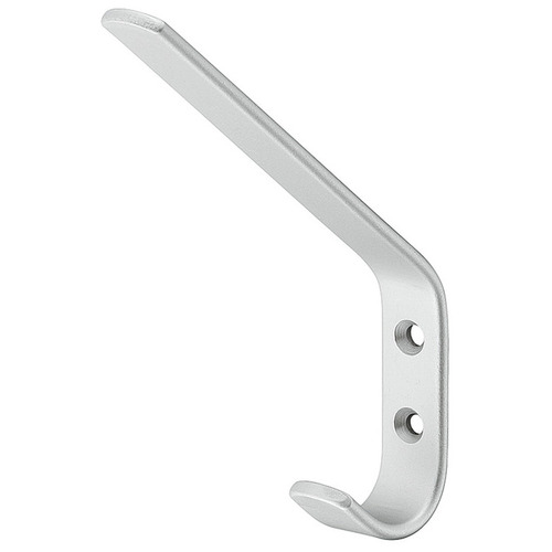 Hafele 842.02.906 Matt Silver Anodized Aluminum Coat Hook
