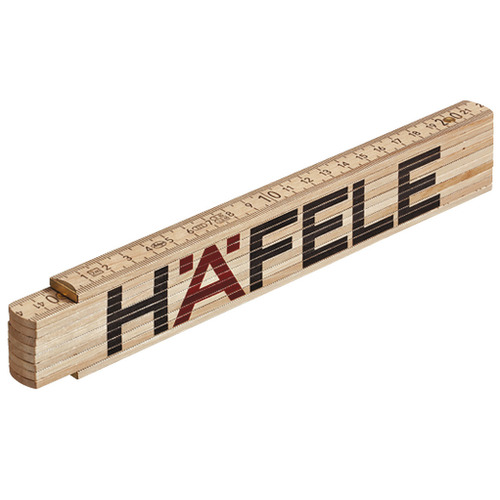 Hafele 002.80.213 Folding rule, natural, beech wood