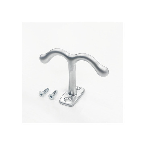 Hafele 846.52.410 Ceiling Hook, Aluminum Chrome Matte, with Screws, 79x55mm