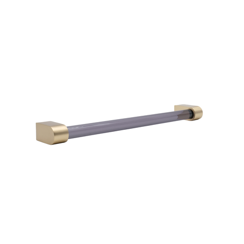 Hapny Home C1001-BSB Clarity Acrylic Appliance Pull, Smoke Satin Brass, 12