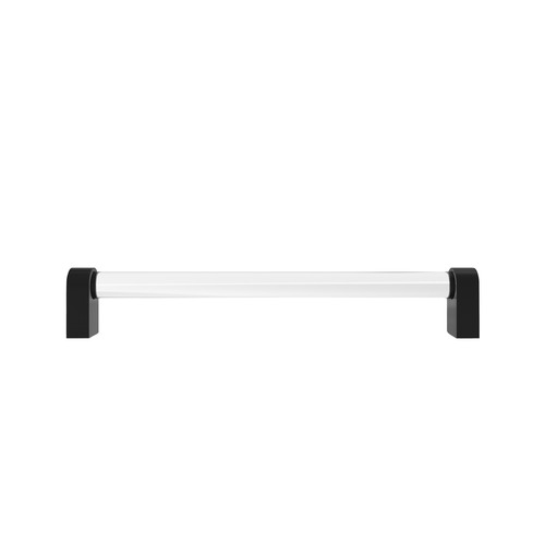 Hapny Home C1001-MB Clarity Acrylic Appliance Pull Clear Matte Black 12