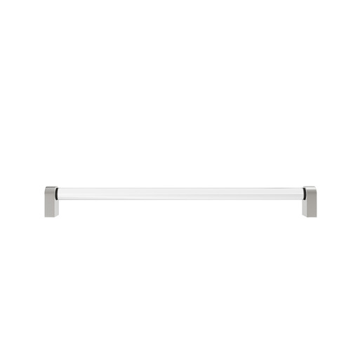 Hapny Home C1002-SN Clarity Acrylic Appliance Pull Clear Satin Nickel 18