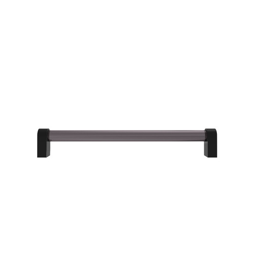 Hapny Home C503-BMB Clarity Acrylic Cabinet Pull, Smoke Matte Black, 8