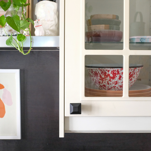 Hapny Home D07-MB Matte Black Diamond Cabinet Knob
