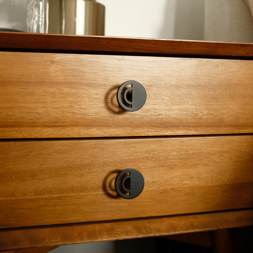 Hapny Home H22-MB Horizon Matte Black Cabinet Knob