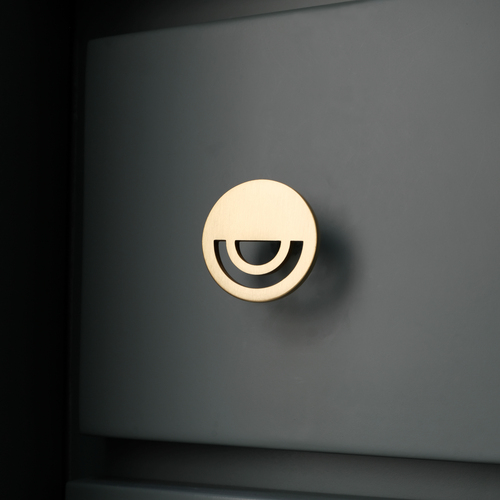 Hapny Home H22-SB Horizon Satin Brass Cabinet Knob