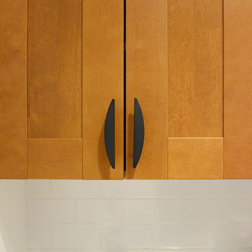 Hapny Home HM550-MB Half Moon Cabinet Pull Matte Black 4