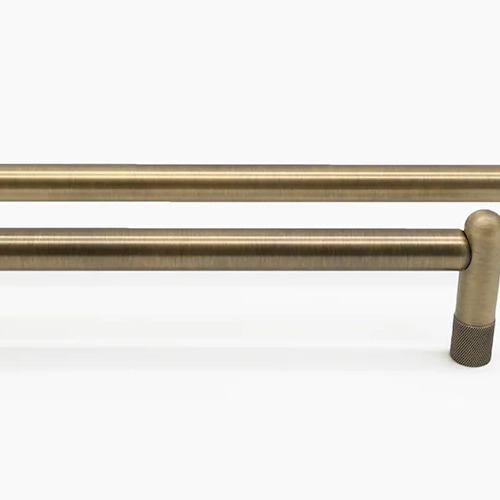 Hapny Home K1031-AB Knurled Aged Brass 12