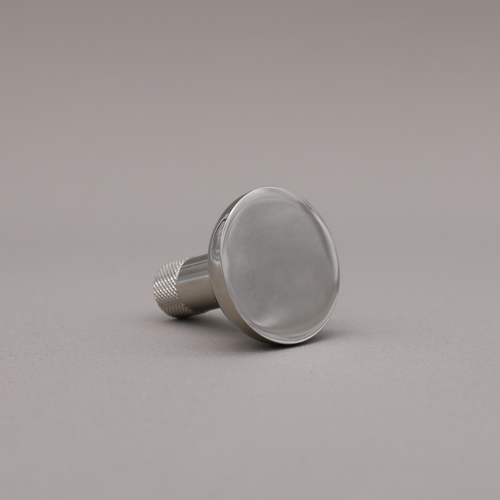 Hapny Home K32-PN Polished Nickel Knurled Cabinet Knob