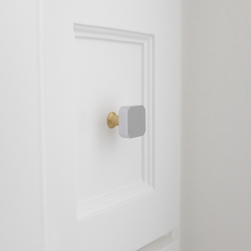 Hapny Home M28-CSB Mod Cabinet Knob Polished Chrome Satin Brass
