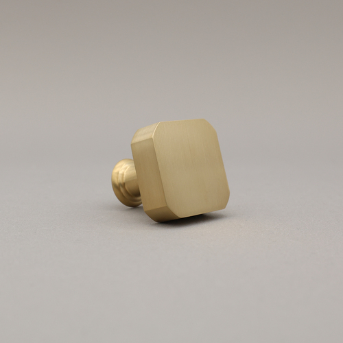 Hapny Home M28-ULB Mod Unlacquered Satin Brass Cabinet Knob