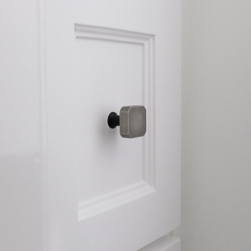 Hapny Home M28-WMB Mod Cabinet Knob, Weathered Nickel Matte Black