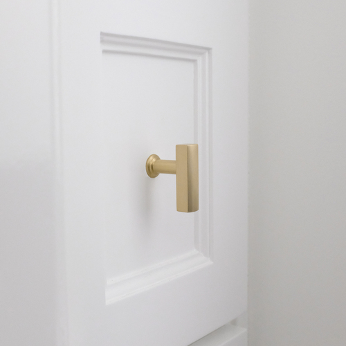 Hapny Home M30-SB Mod Satin Brass T-Knob