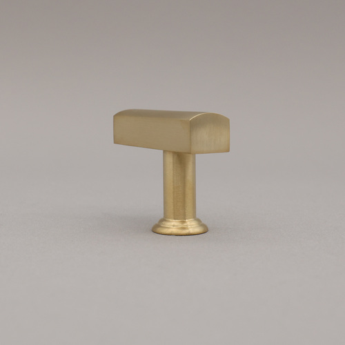 Hapny Home M30-ULB Mod T-Knob Unlacquered Satin Brass
