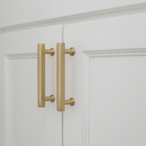 Hapny Home M564-SB Mod Satin Brass Cabinet Pull 96mm