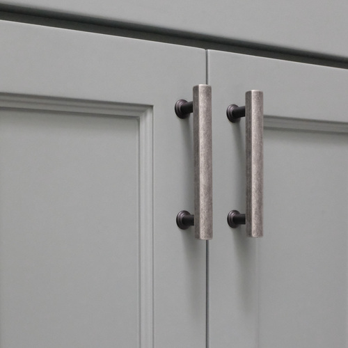 Hapny Home M564-WMB Mod Cabinet Pull, Weathered Nickel Matte Black, 96mm