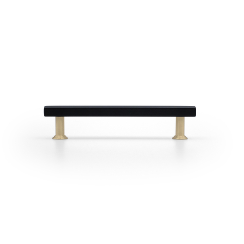 Hapny Home M565-BSB Mod Cabinet Pull, Matte Black Satin Brass, 5