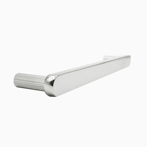Hapny Home R1004-PN Ribbed Appliance Pull Polished Nickel 12