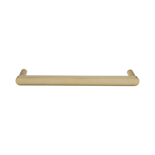 Hapny Home R1004-ULPB Ribbed Appliance Pull Unlacquered Brass 12