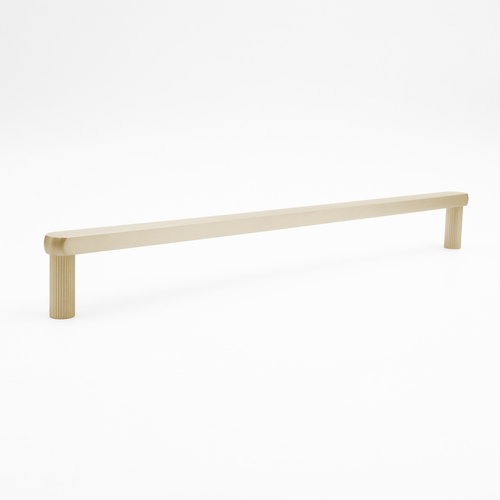 Hapny Home R1005-SB Ribbed Appliance Pull Satin Brass 18
