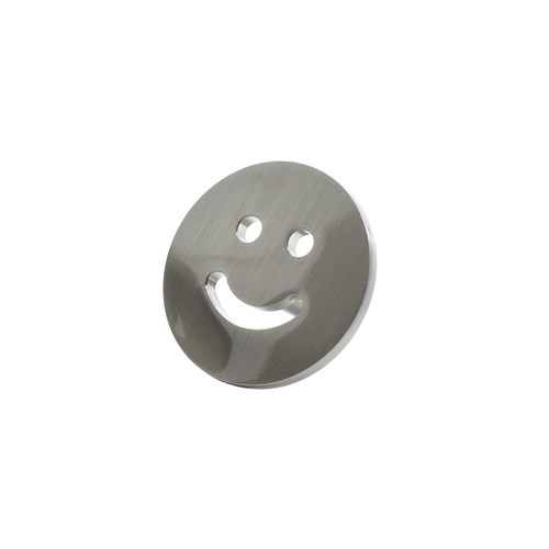 Hapny Home SM25-SN Smiley Satin Nickel Cabinet Knob